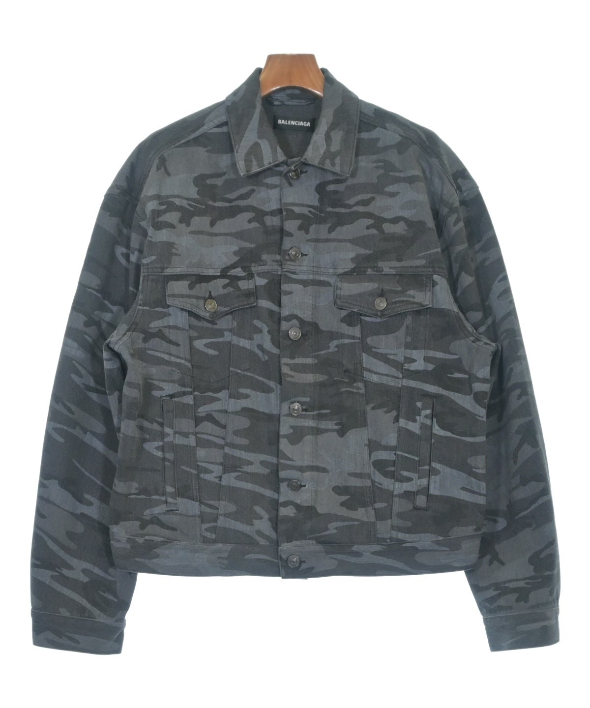 BALENCIAGA バレンシアガ ジャケット JK 44 グレー 灰色 BALENCIAGA/バレンシアガ】Zip Up Logo Jacket【買取入荷情報