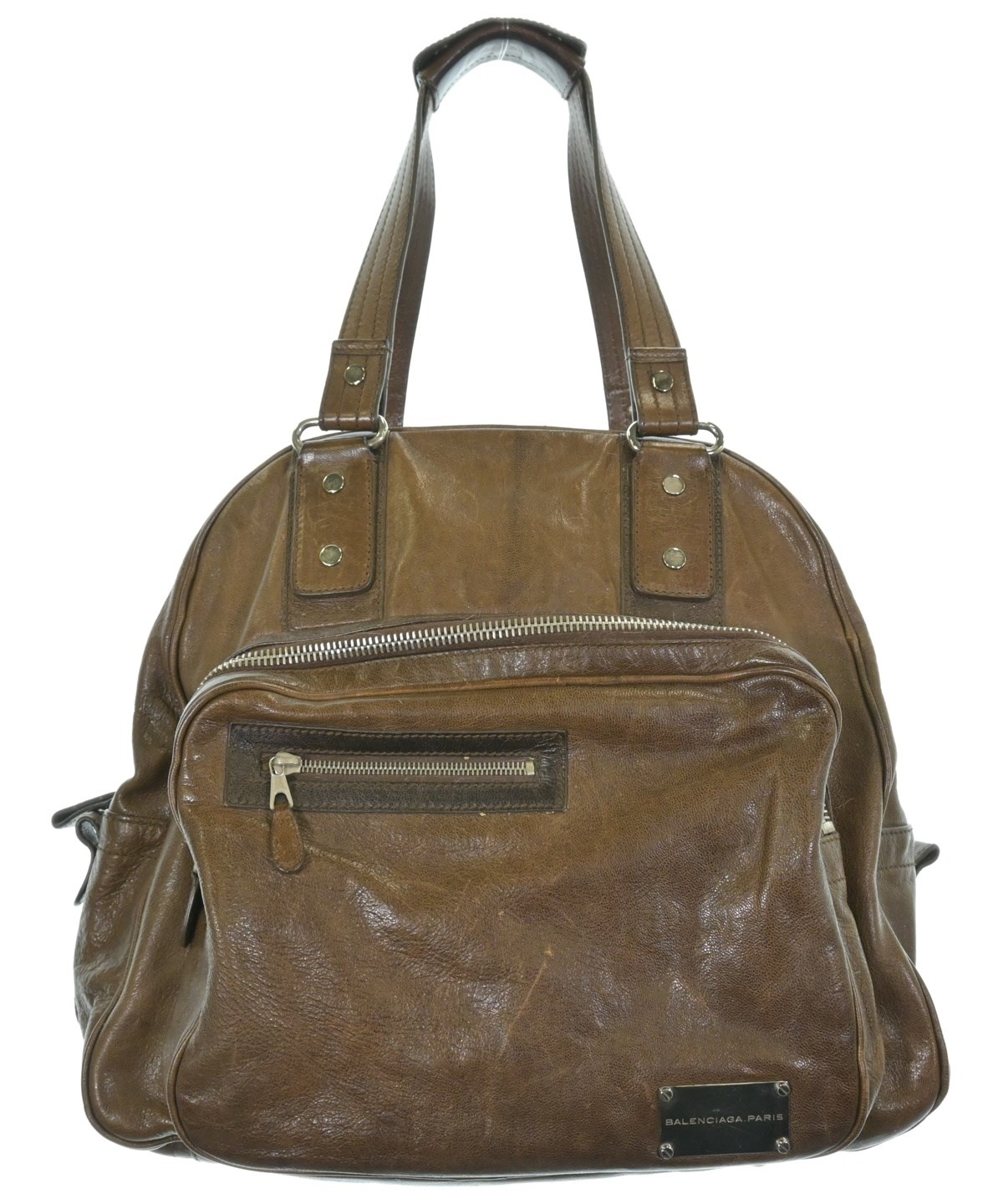 BALENCIAGA バレンシアガ　ボストンバッグ ブラウンACE BALENCIAGA（バレンシアガ）ボストンバッグ 茶 サイズ:- メンズ
