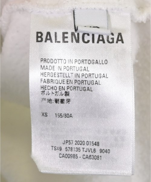 BALENCIAGA（バレンシアガ）パーカー 白 サイズ:XS レディース/2200625630028