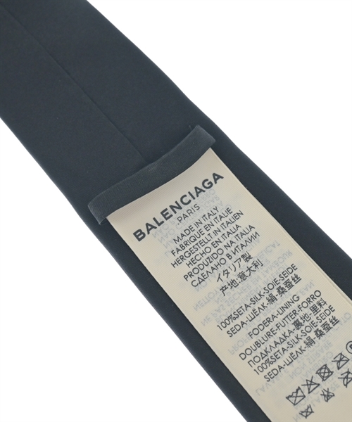 BALENCIAGA（バレンシアガ）ネクタイ 黒 サイズ:- メンズ/2200627339523