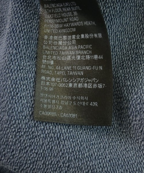 BALENCIAGA（バレンシアガ）パーカー 青 サイズ:XL メンズ/2200628875051