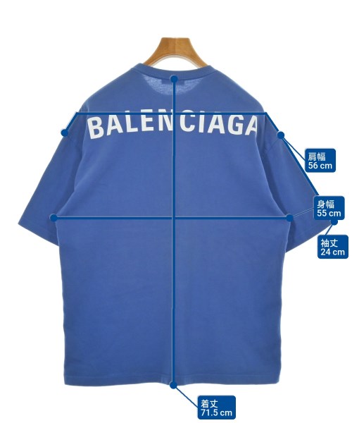 BALENCIAGA（バレンシアガ）Tシャツ・カットソー 青 サイズ:M メンズ/2200630000137