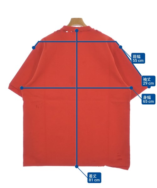 BALENCIAGA（バレンシアガ）Tシャツ・カットソー 赤 サイズ:S メンズ/2200630283028