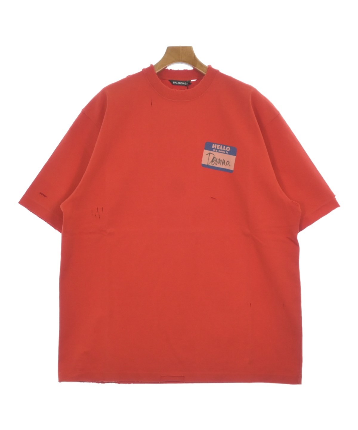 BALENCIAGA（バレンシアガ）Tシャツ・カットソー 赤 サイズ:S メンズ