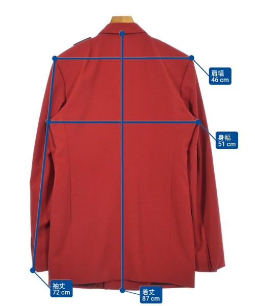 BALENCIAGA（バレンシアガ）テーラードジャケット 赤 サイズ:46(M位) メンズ/2200631188025