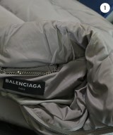 BALENCIAGA（バレンシアガ）ダウンジャケット/ダウンベスト グレー サイズ:48(L位) メンズ/2200632413010