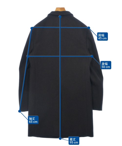 BALENCIAGA（バレンシアガ）チェスターコート 黒 サイズ:44(S位) メンズ/2200634259012