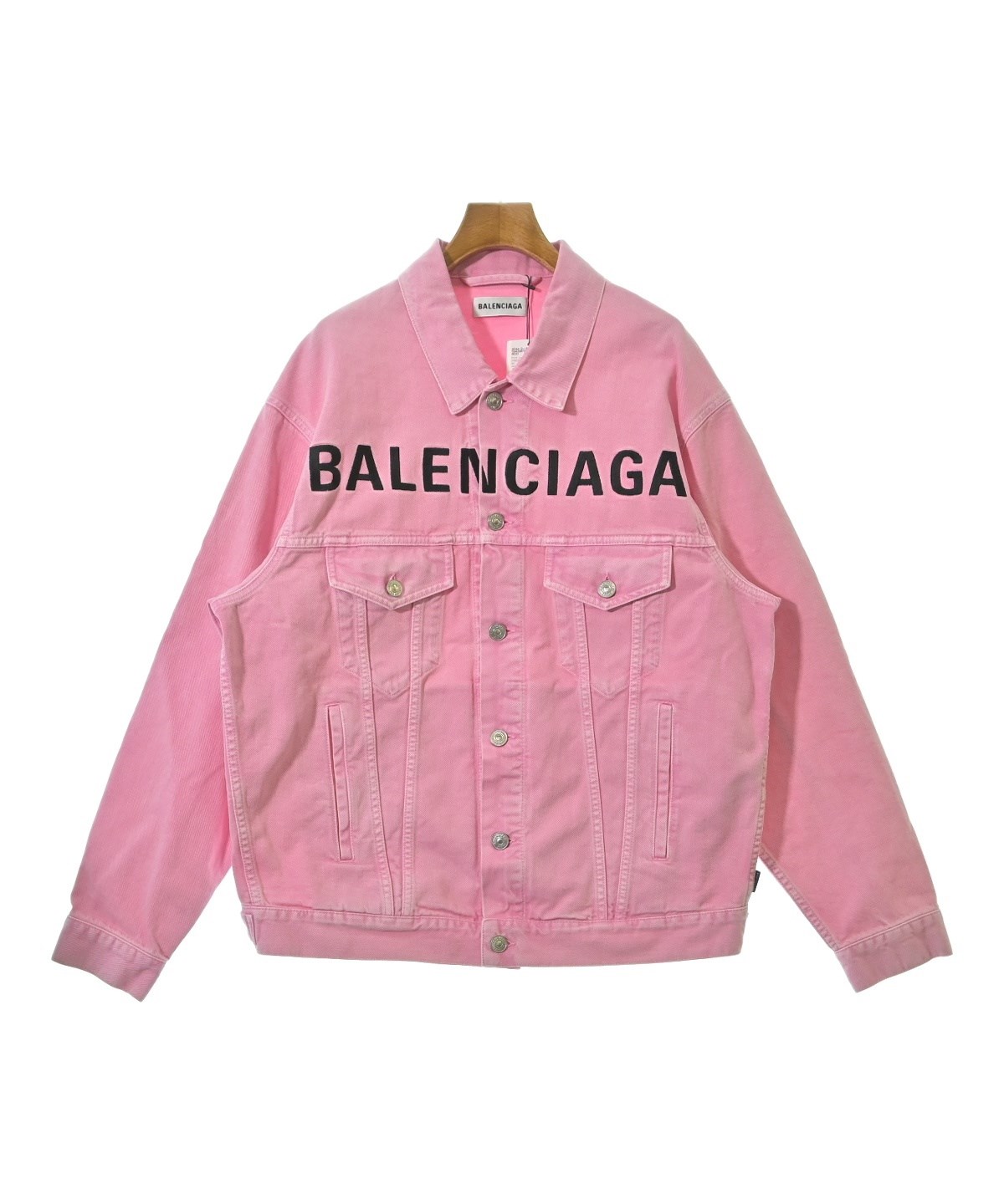 BALENCIAGA（バレンシアガ）デニムジャケット ピンク サイズ:34(XXS位