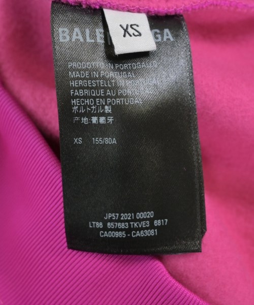 BALENCIAGA（バレンシアガ）パーカー ピンク サイズ:XS レディース/2200634534041