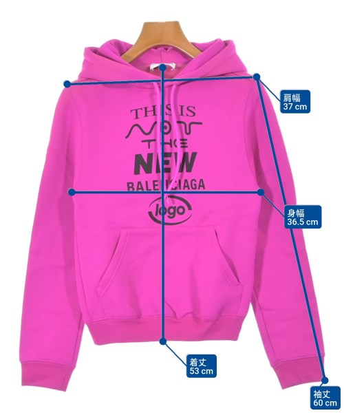 BALENCIAGA（バレンシアガ）パーカー ピンク サイズ:XS レディース/2200634534041