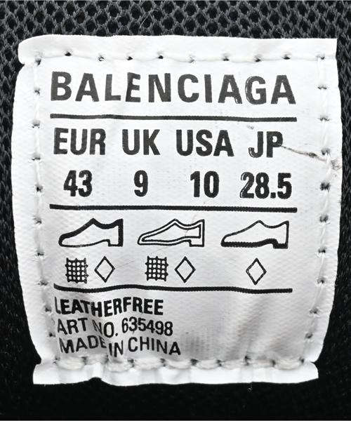 BALENCIAGA（バレンシアガ）スニーカー 黒 サイズ:28.5cm メンズ/2200607981209
