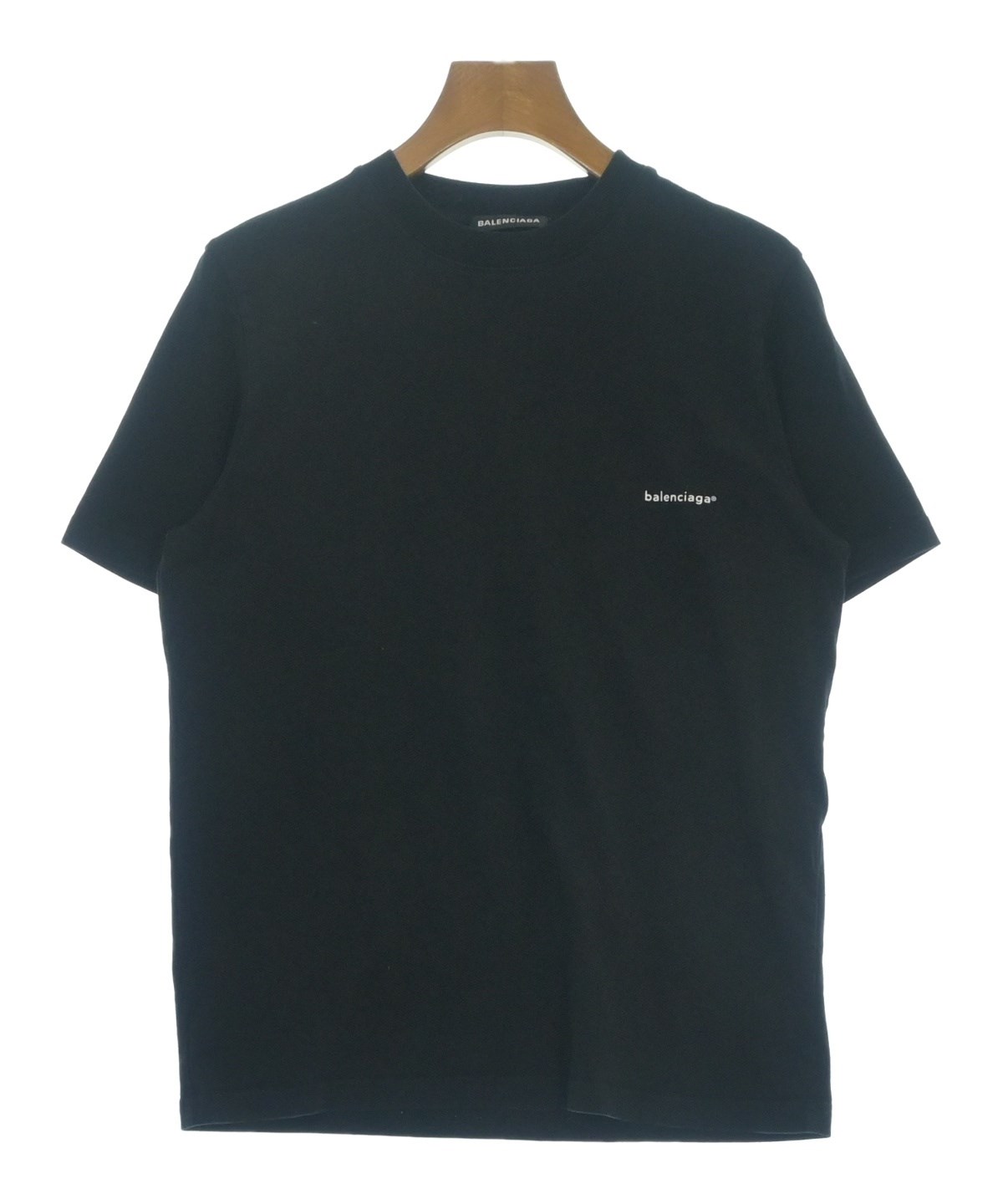 BALENCIAGA / バレンシアガ | 2019 | コットン ロゴフラッグ カットソー | XS | ブラック | レディース BALENCIAGA - BALENCIAGA / バレンシアガ | 2019 | コットン ロゴ