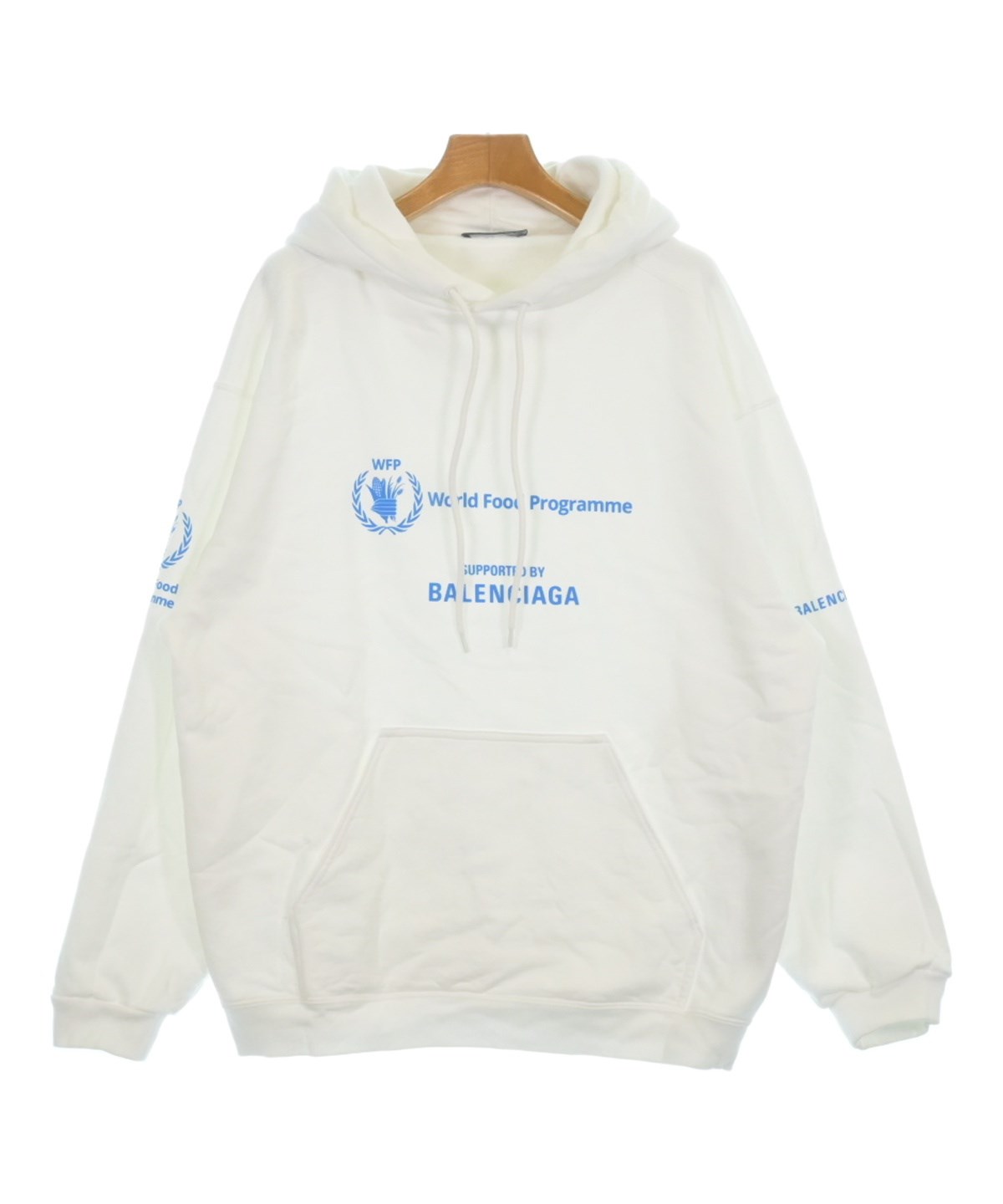 BALENCIAGA（バレンシアガ）パーカー 白 サイズ:S レディース