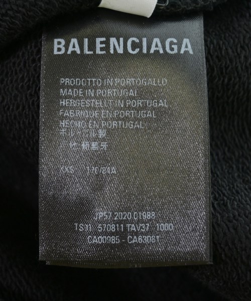 BALENCIAGA（バレンシアガ）パーカー 黒 サイズ:XXS メンズ/2200615744025