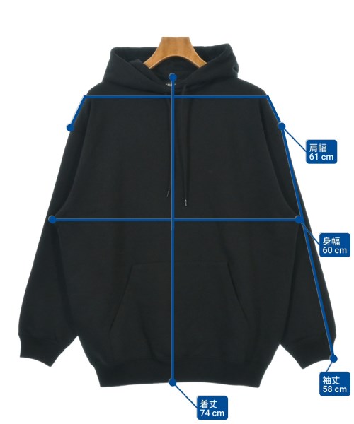 BALENCIAGA（バレンシアガ）パーカー 黒 サイズ:XXS メンズ/2200615744025