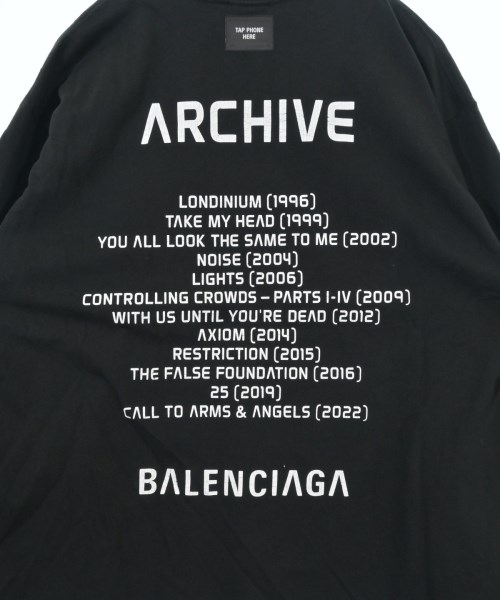 BALENCIAGA（バレンシアガ）Tシャツ・カットソー 黒 サイズ:S メンズ/2200615744049