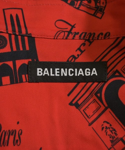 BALENCIAGA（バレンシアガ）カジュアルシャツ 赤 サイズ:37(XS位) メンズ/2200615748030