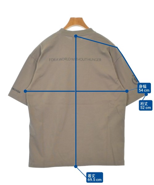 BALENCIAGA（バレンシアガ）Tシャツ・カットソー 茶 サイズ:XS メンズ/2200616582022