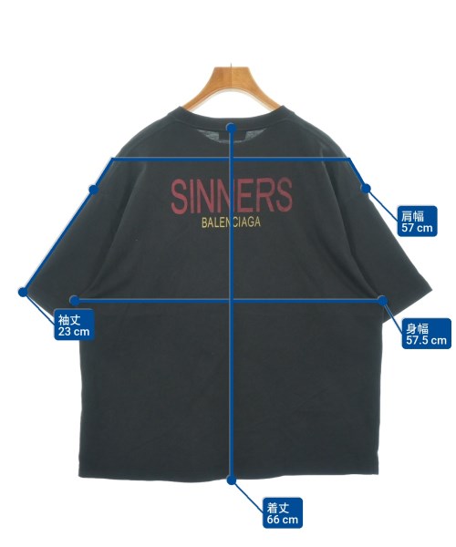 BALENCIAGA（バレンシアガ）Tシャツ・カットソー 黒 サイズ:M メンズ/2200618033010