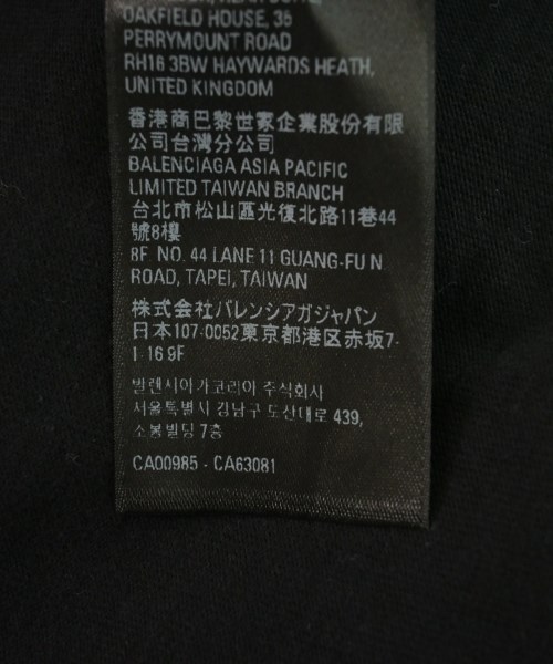 BALENCIAGA（バレンシアガ）Tシャツ・カットソー 黒 サイズ:3(L位) メンズ/2200618479023