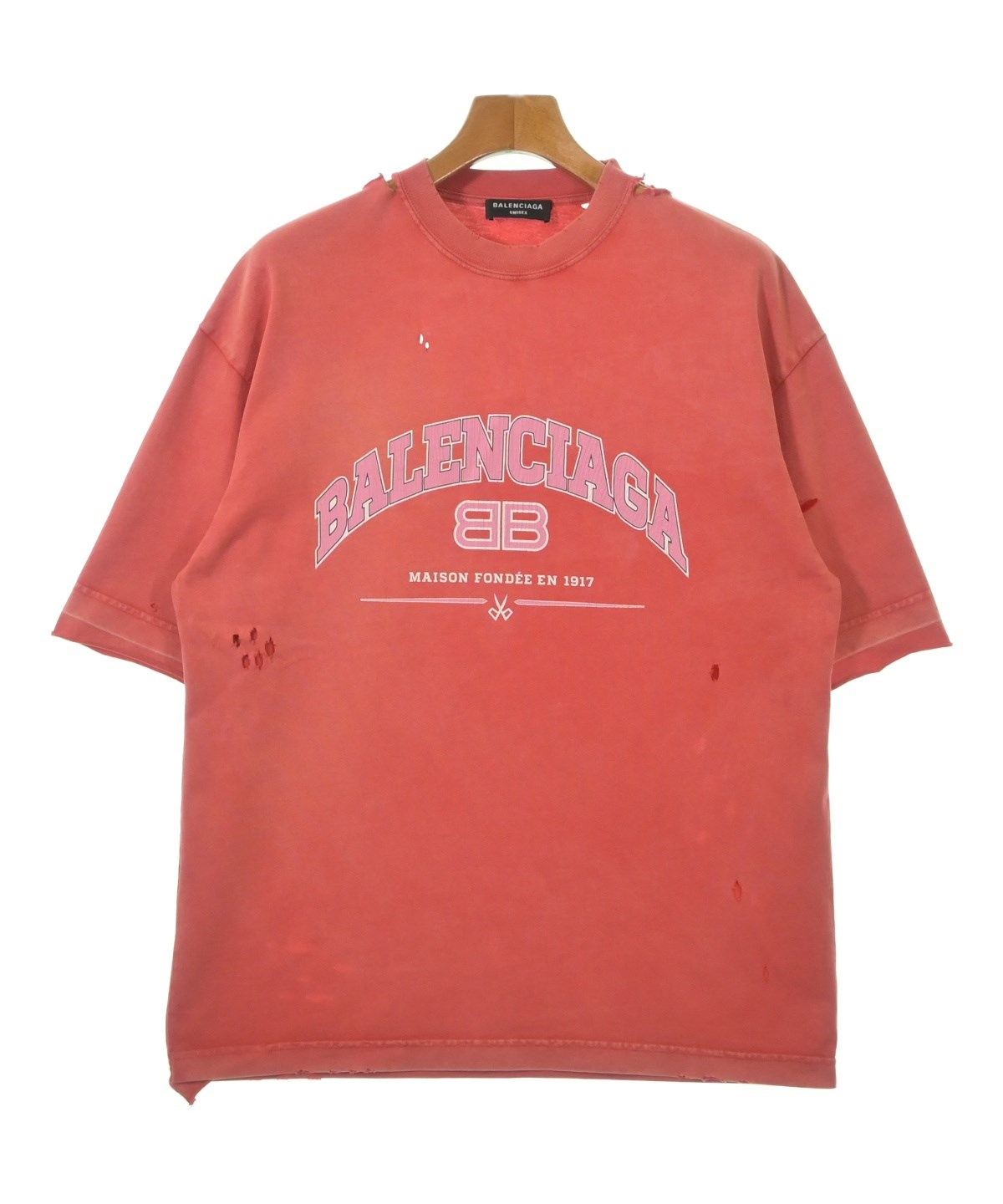 BALENCIAGA（バレンシアガ）Tシャツ・カットソー 赤 サイズ:XXS メンズ