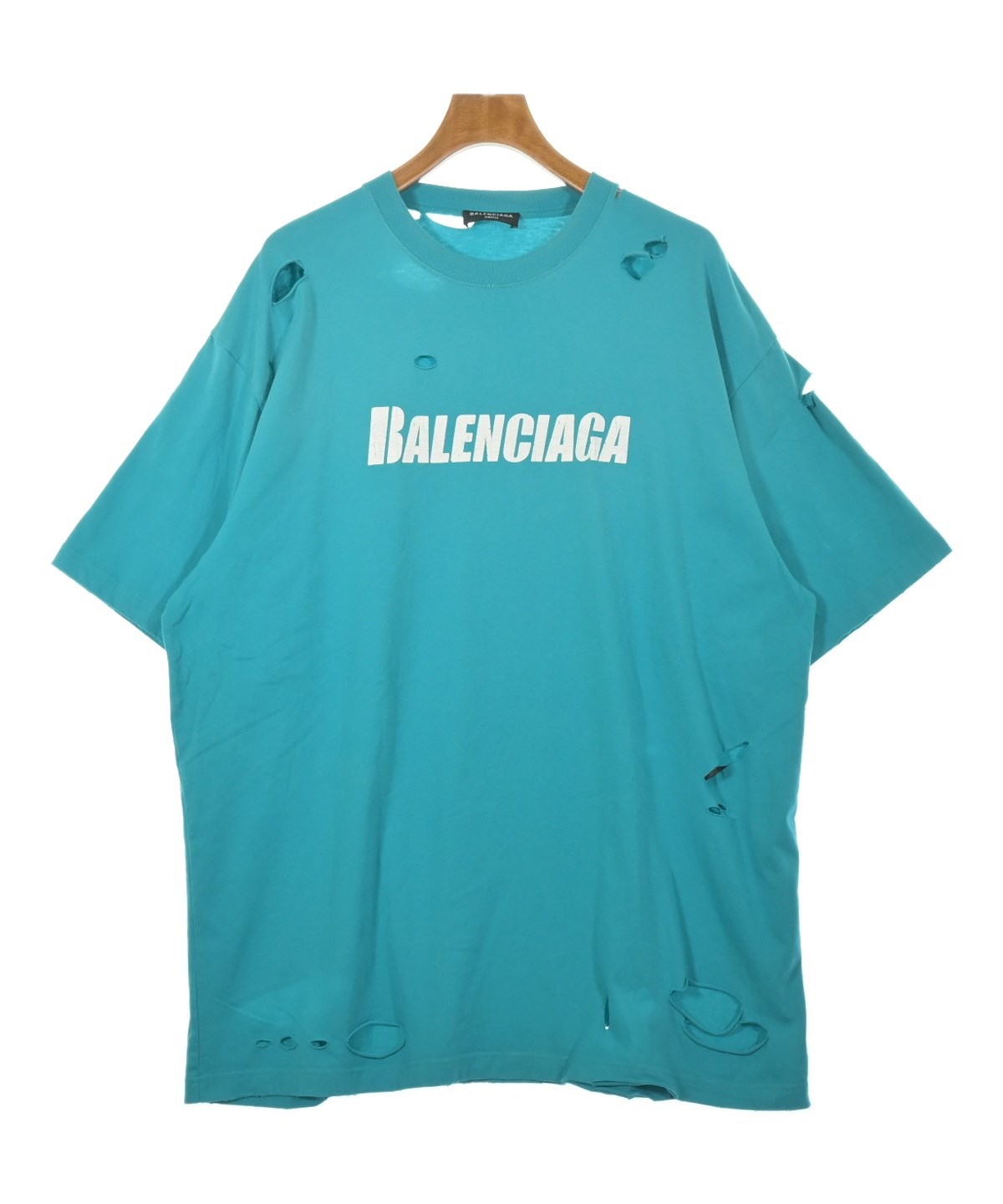 BALENCIAGA（バレンシアガ）Tシャツ・カットソー 青 サイズ:M メンズ