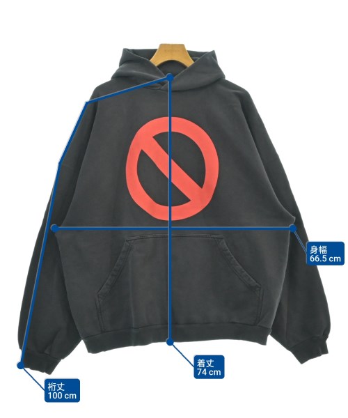 BALENCIAGA（バレンシアガ）パーカー 黒 サイズ:3(L位) メンズ/2200619324025