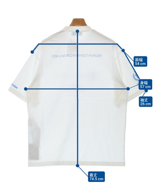 BALENCIAGA（バレンシアガ）Tシャツ・カットソー 白 サイズ:S メンズ/2200619324100