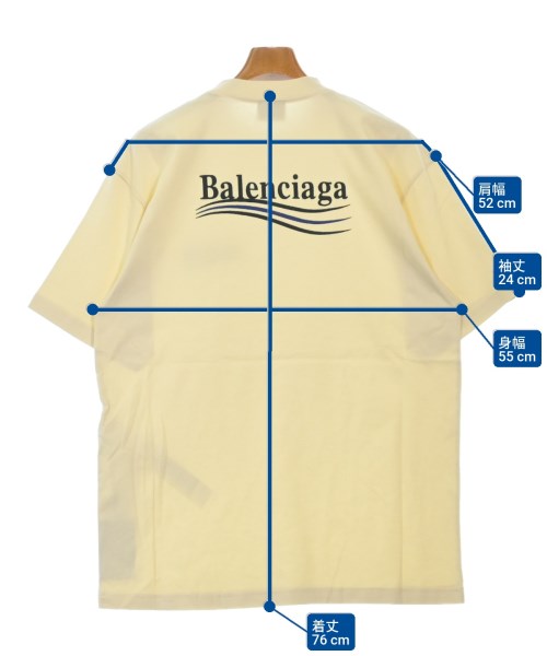 BALENCIAGA（バレンシアガ）Tシャツ・カットソー 黄 サイズ:XXS メンズ/2200619324124