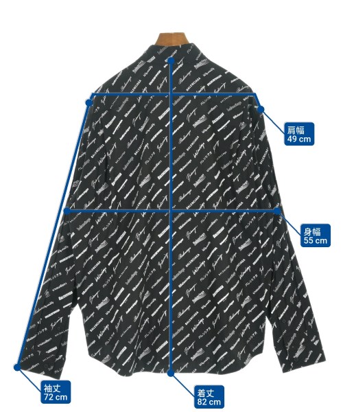 BALENCIAGA（バレンシアガ）カジュアルシャツ 黒 サイズ:37(XS位) メンズ/2200619324148