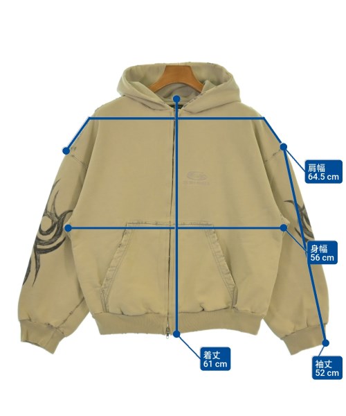 BALENCIAGA（バレンシアガ）パーカー 黄 サイズ:S メンズ/2200620155045