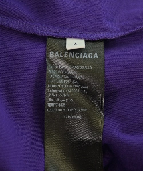 BALENCIAGA（バレンシアガ）Tシャツ・カットソー 紫 サイズ:L メンズ/2200620155076