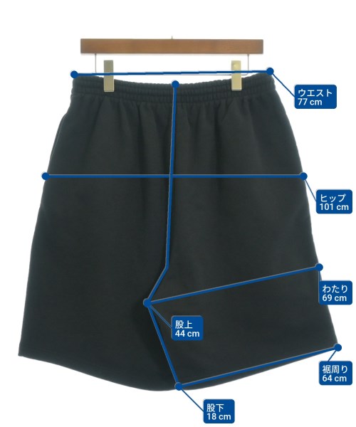 BALENCIAGA（バレンシアガ）ショートパンツ 黒 サイズ:XXS メンズ/2200620155106