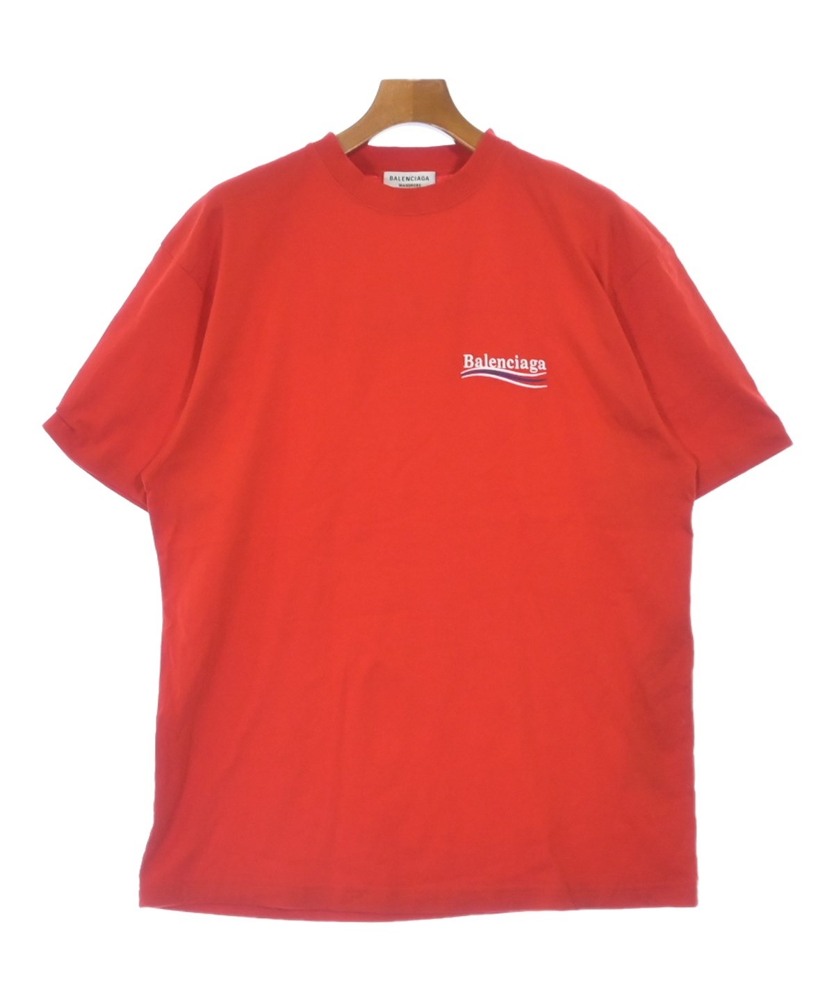 BALENCIAGA（バレンシアガ）Tシャツ・カットソー 赤 サイズ:S メンズ