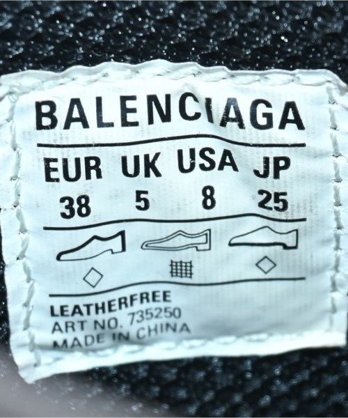 BALENCIAGA（バレンシアガ）スニーカー 黒 サイズ:25cm レディース/2200606854160