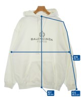 BALENCIAGA（バレンシアガ）パーカー 白 サイズ:M レディース/2200607764024