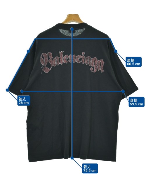 BALENCIAGA（バレンシアガ）Tシャツ・カットソー 紺 サイズ:XL メンズ/2200672843037