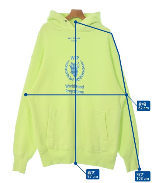 BALENCIAGA（バレンシアガ）パーカー 緑 サイズ:M メンズ/2200668553421