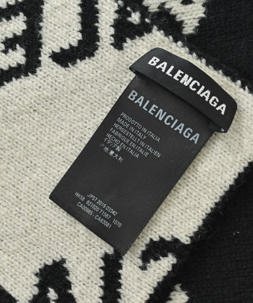 BALENCIAGA（バレンシアガ）マフラー 黒 サイズ:- メンズ/2200670452019