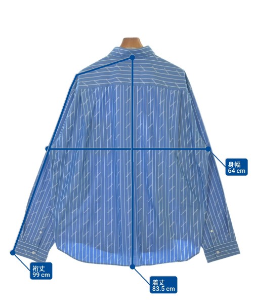 BALENCIAGA（バレンシアガ）カジュアルシャツ 青 サイズ:41(XL位) メンズ/2200670452040