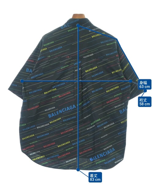 BALENCIAGA（バレンシアガ）カジュアルシャツ 黒 サイズ:41(XL位) メンズ/2200670452057