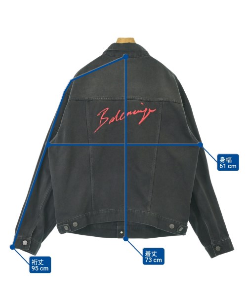 BALENCIAGA（バレンシアガ）デニムジャケット 黒 サイズ:36(M位) メンズ/2200677024011