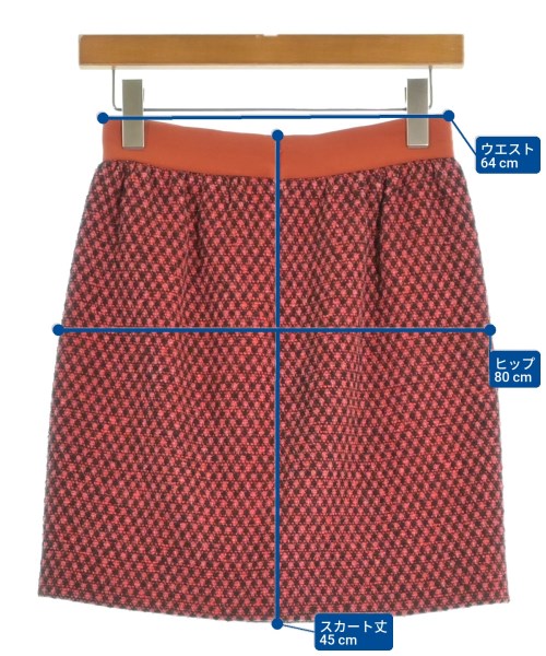 BALENCIAGA（バレンシアガ）ミニスカート 赤 サイズ:34(S位) レディース/2200677677026