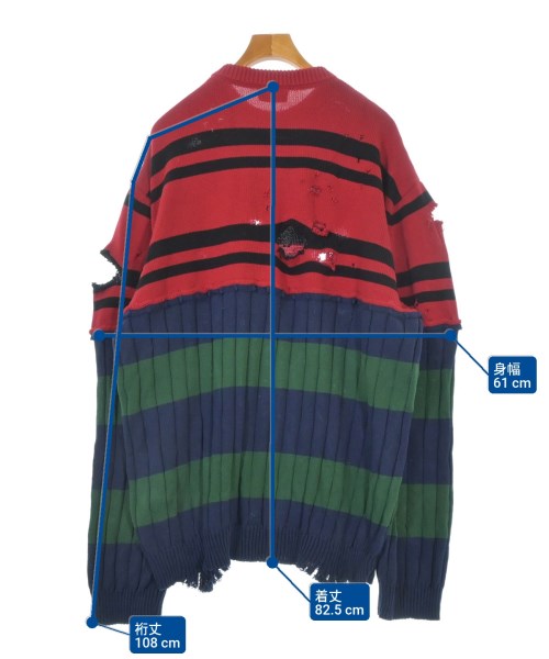 BALENCIAGA（バレンシアガ）ニット・セーター 赤 サイズ:L メンズ/2200678302033