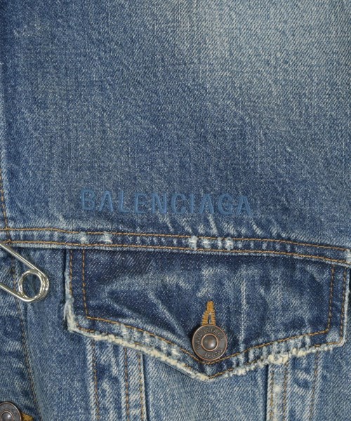 BALENCIAGA（バレンシアガ）デニムジャケット 青 サイズ:L レディース/2200679320012