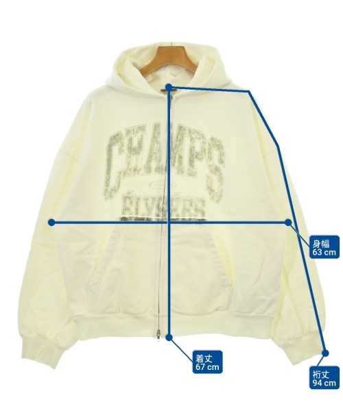 BALENCIAGA（バレンシアガ）パーカー 白 サイズ:M メンズ/2200655472315