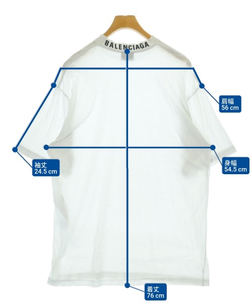 BALENCIAGA（バレンシアガ）Tシャツ・カットソー 白 サイズ:XXS メンズ/2200672861529
