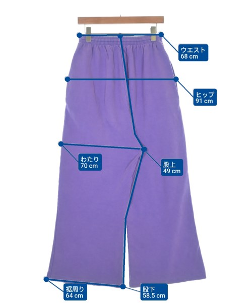 BALENCIAGA（バレンシアガ）スウェットパンツ 紫 サイズ:XXS メンズ/2200679893042