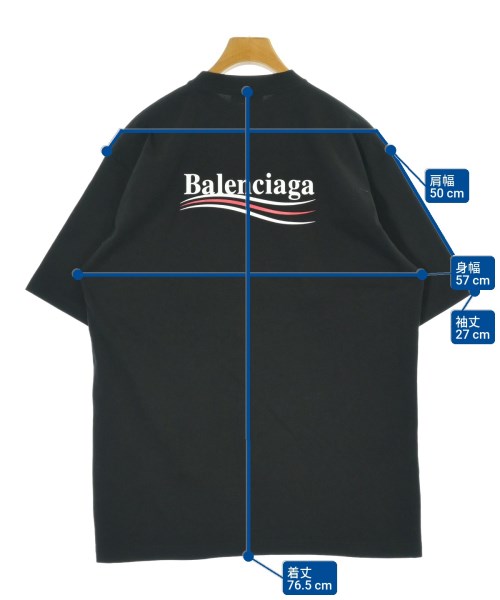 BALENCIAGA（バレンシアガ）Tシャツ・カットソー 黒 サイズ:XS メンズ/2200680096012