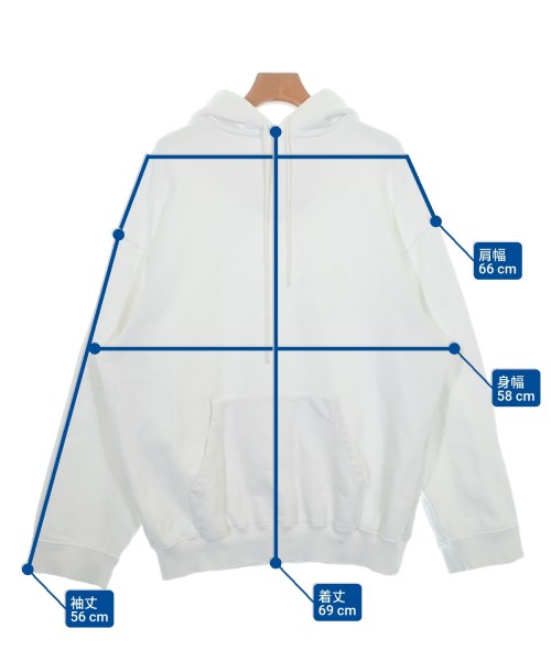 BALENCIAGA（バレンシアガ）パーカー 白 サイズ:L メンズ/2200680402011